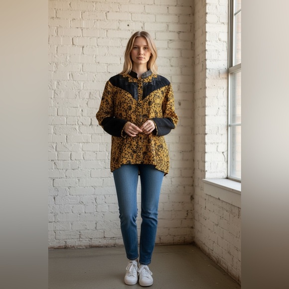 Bellino Paris Mode Tops - Vintage Bellino Paris Mode Top – 80s/90s Western Art-to-Wear - Vintage size 18